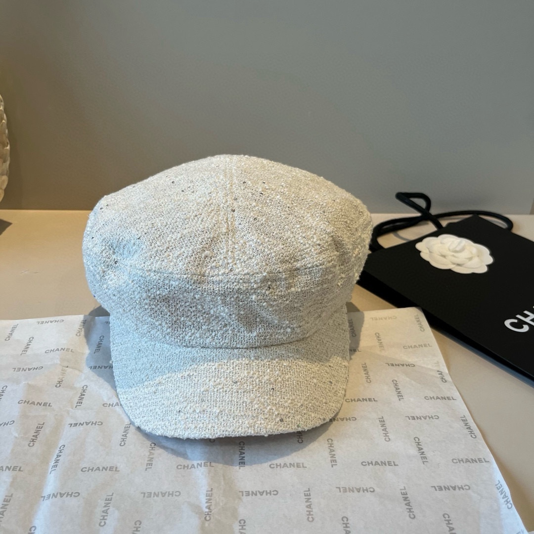 🆕

香奈儿新款鸭舌画家帽，头围57cm