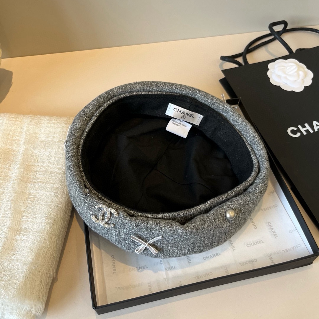 🆕

香奈儿新款贝雷帽，春夏款，头围57cm