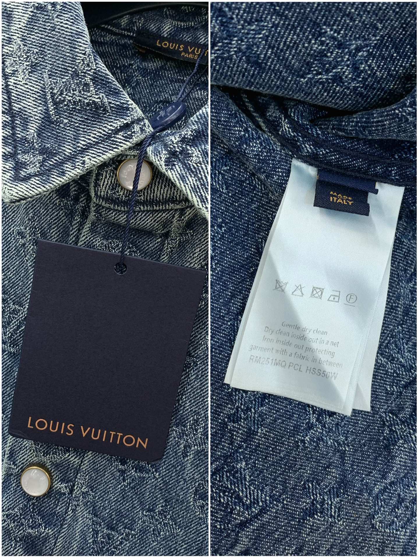 ，LouisVuitton 路易威登，2024秋冬最新款，专柜同步有售，原单狠货，时尚休闲牛仔外套，上身