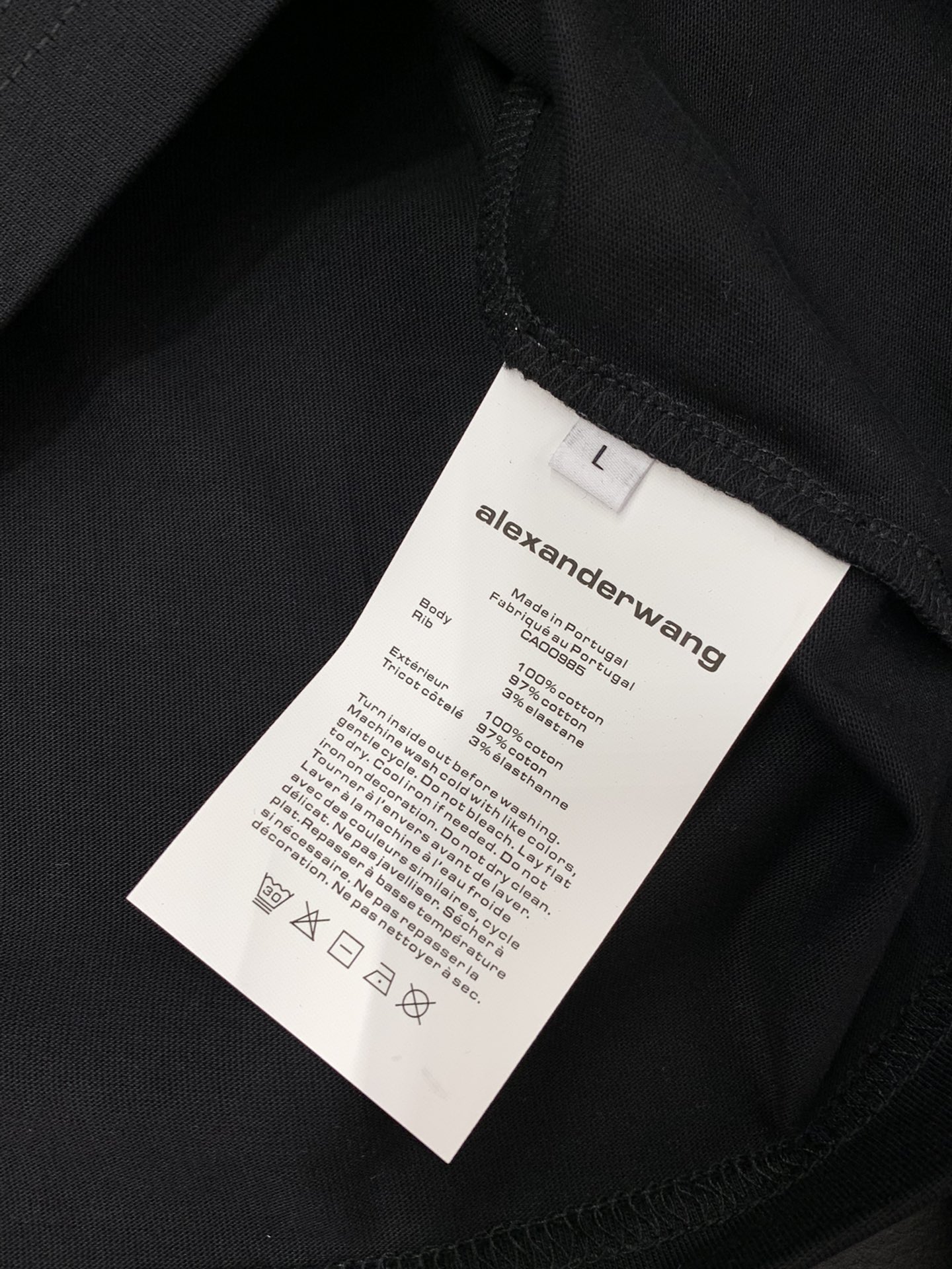 ，Alexander Wang 亚历山大·王，2025早秋新品，时尚休闲圆领长袖T恤，专柜同步有售，顶级