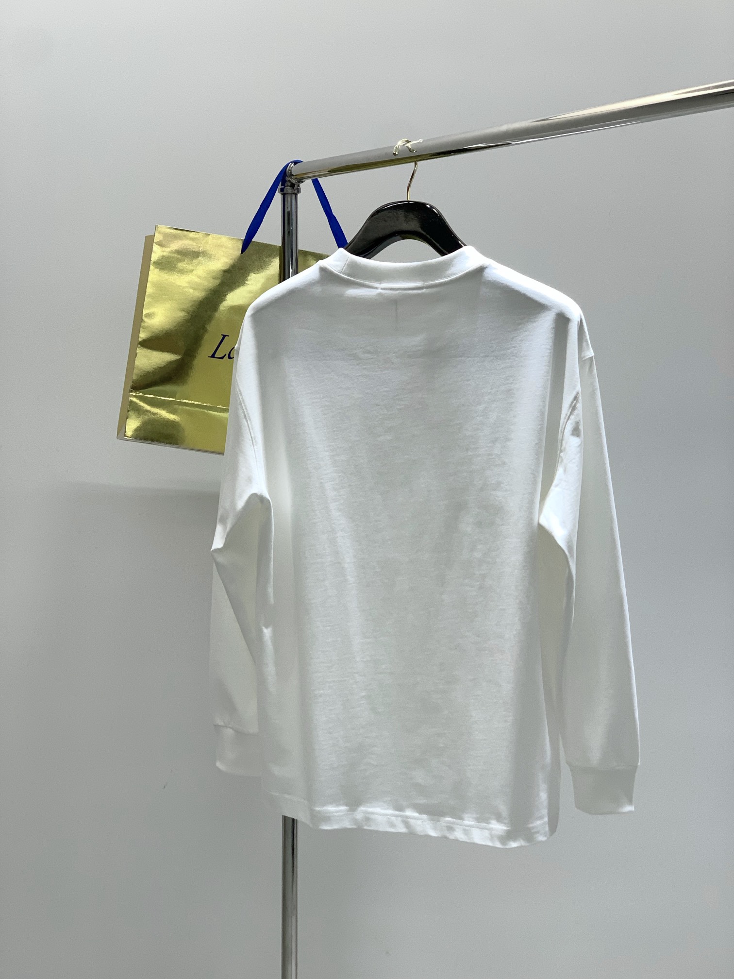 ，Alexander Wang 亚历山大·王，2025早秋新品，时尚休闲圆领长袖T恤，专柜同步有售，顶级