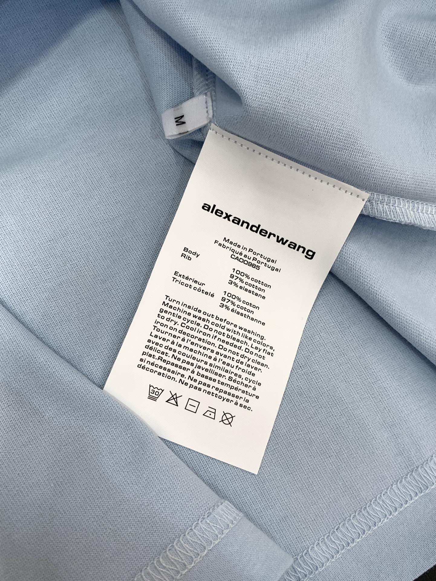 ，Alexander Wang 亚历山大·王，2025早秋新品，时尚休闲圆领长袖T恤，专柜同步有售，顶级