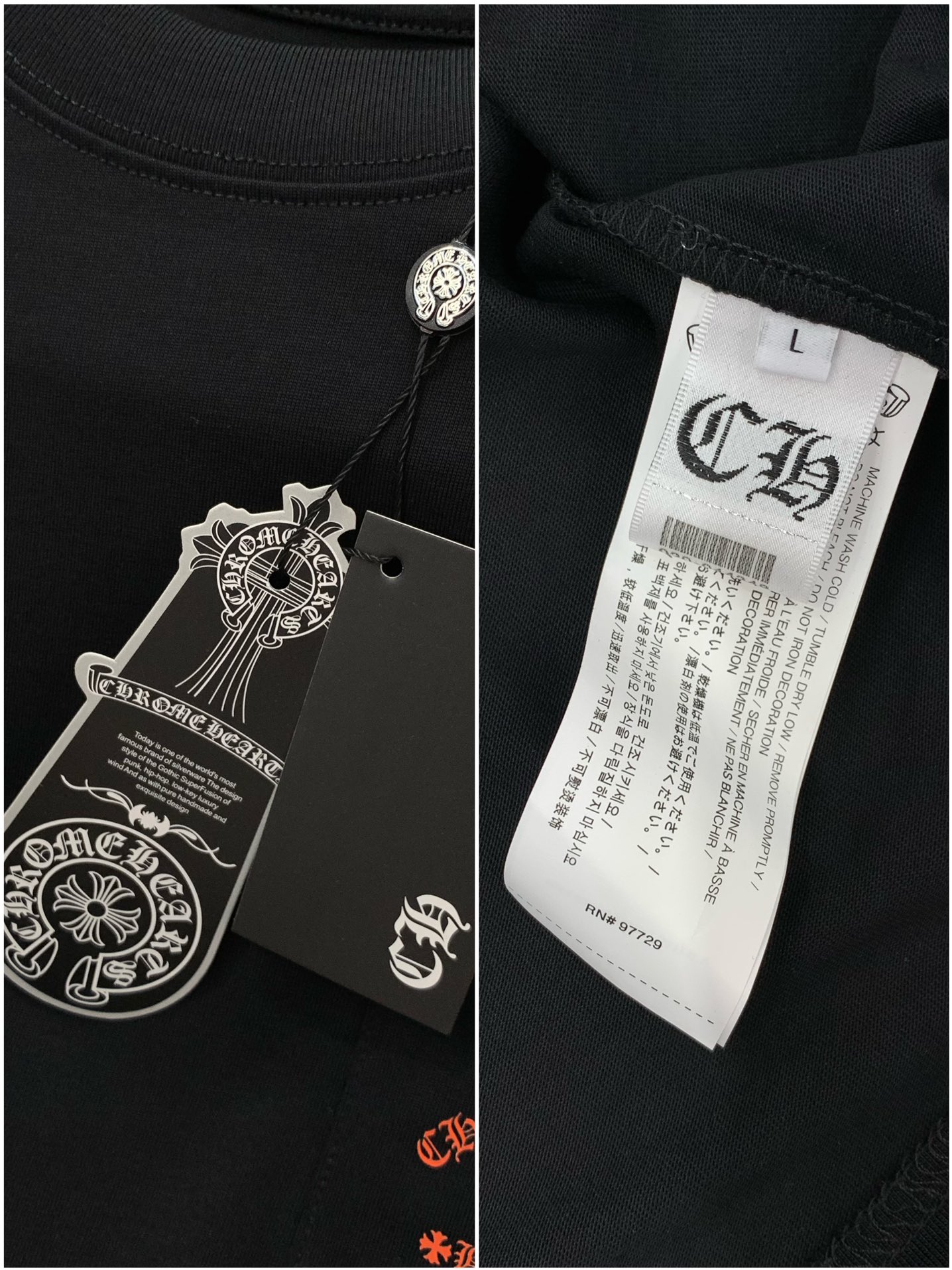，Chrome Hearts 克罗心，2025早秋新品，专柜同步有售，原单狠货，时尚休闲圆领长袖T恤，采