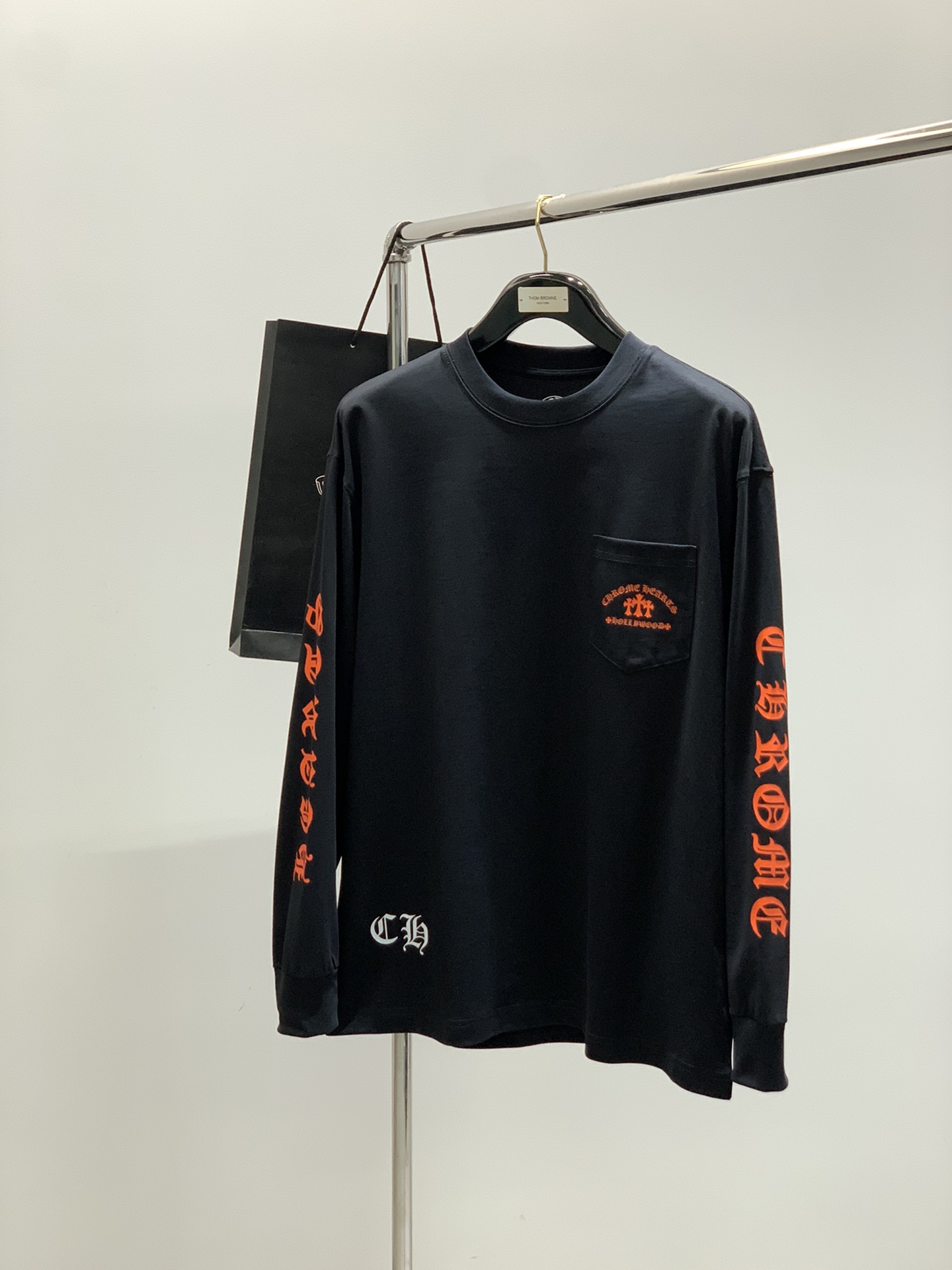 ，Chrome Hearts 克罗心，2025早秋新品，专柜同步有售，原单狠货，时尚休闲圆领长袖T恤，采