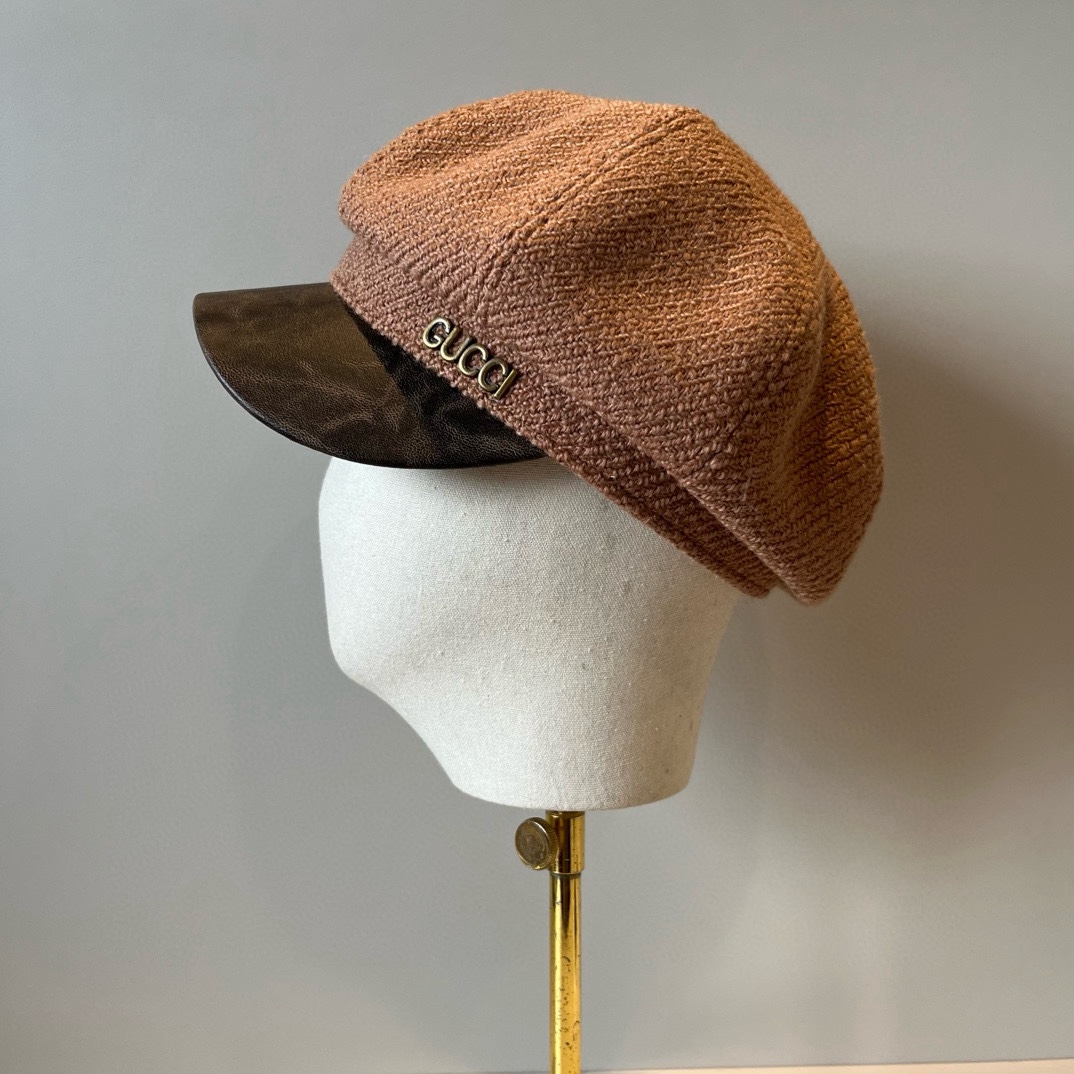 🆕

Gucci古奇新款鸭舌画家帽，头围57cm