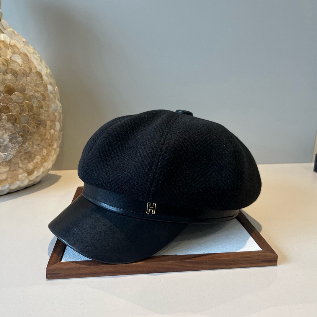 🆕
2024爱马仕HERMES毛呢新款鸭舌画家帽，头围57cm