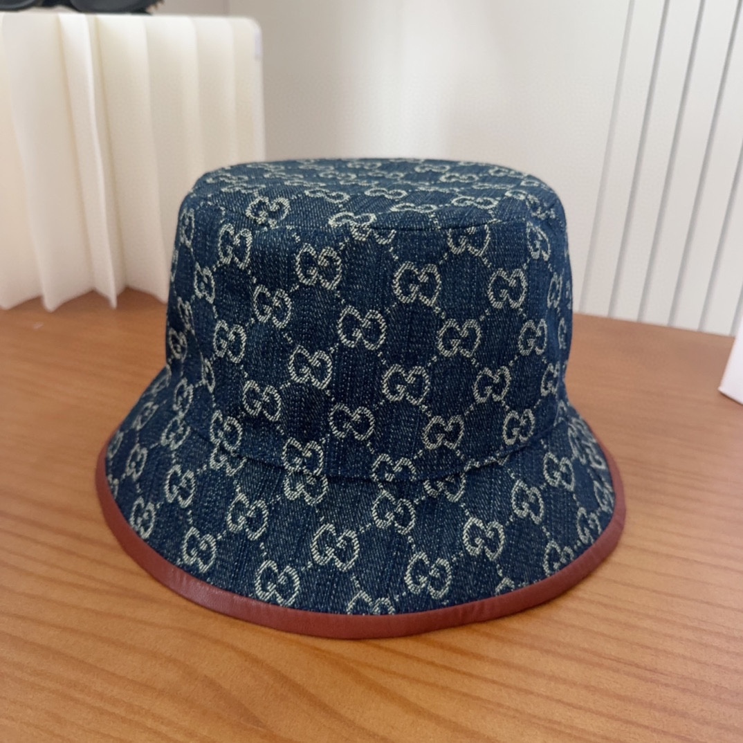 

GUCCI古奇 2025新款专柜同步渔夫帽，爆款出货，超级好搭，新款上架