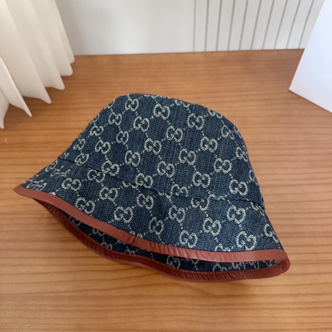 

GUCCI古奇 2025新款专柜同步渔夫帽，爆款出货，超级好搭，新款上架