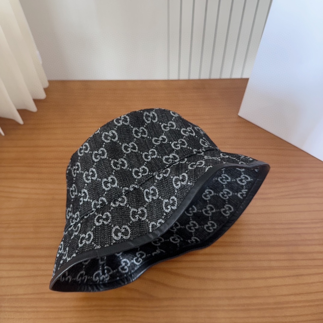 

GUCCI古奇 2025新款专柜同步渔夫帽，爆款出货，超级好搭，新款上架
