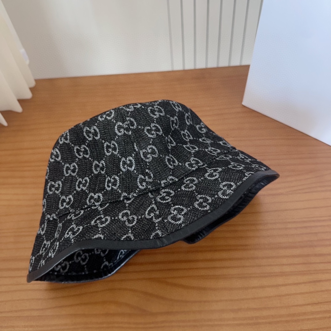 

GUCCI古奇 2025新款专柜同步渔夫帽，爆款出货，超级好搭，新款上架