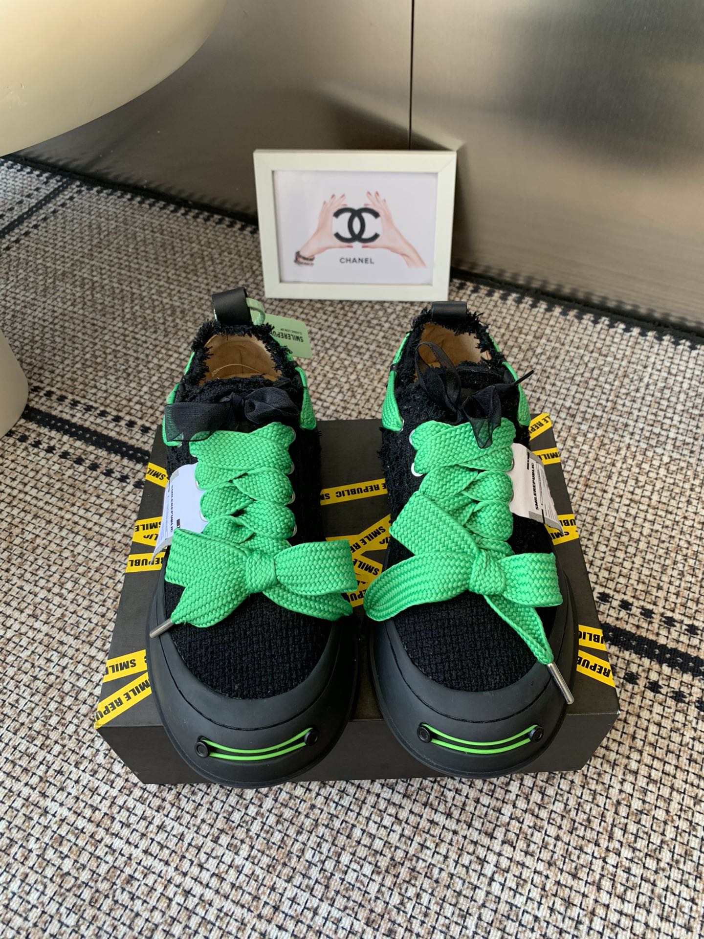 NO:511721,New color + couple's smilerepublic thick-soled smiley canvas shoes. Original one-to-one shipment. Wear it and the authentic product. All details are the same as zp. Size 35-44, casual shoes/sports shoes, sneakers19860909新配色+情侣款smilerepublic 厚底开口笑帆布鞋 原版一比一出货 穿出去跟正品0区别所有细节材料全部zp一致 码35-44,休闲鞋/运动鞋,sneakers,Women's Shoes