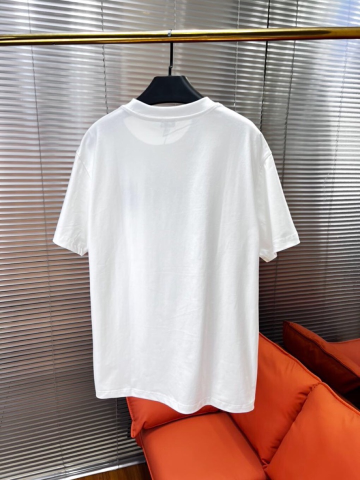  LOEWE 罗意威25ss新款短袖圆领T恤，男女同款情侣款，定制260克100％双纱纯棉面料·定染32