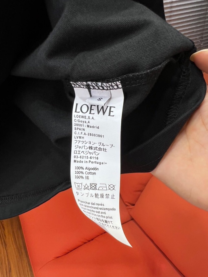  LOEWE 罗意威25ss新款男女同款情侣款短袖圆领t恤 ·定制260克100％双纱纯棉面料·定染32