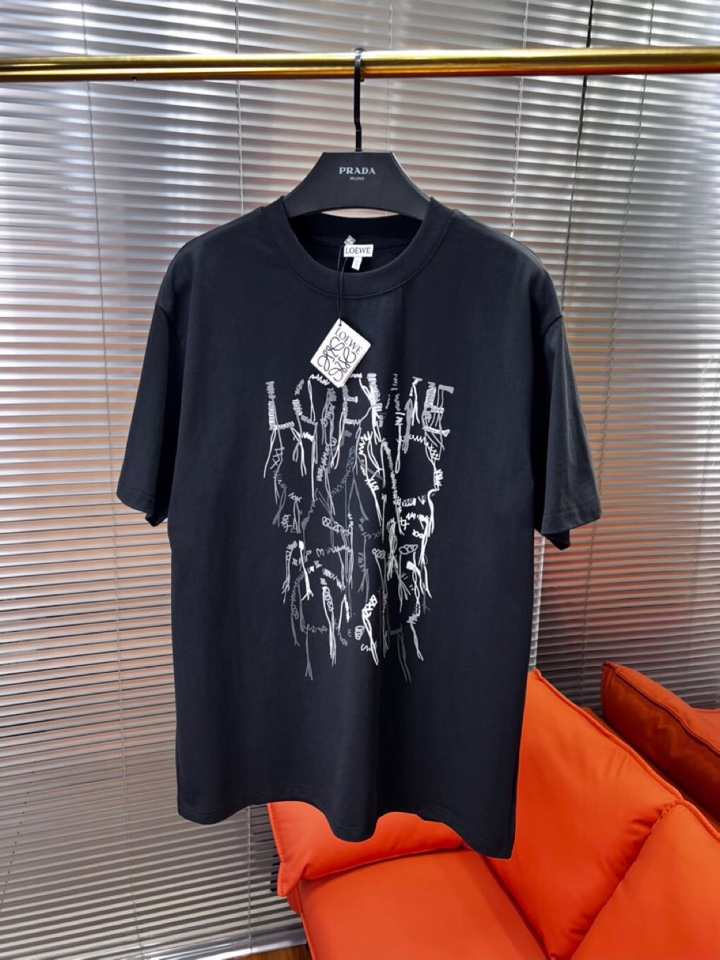  LOEWE 罗意威25ss新款男女同款情侣款短袖圆领t恤 ·定制260克100％双纱纯棉面料·定染32