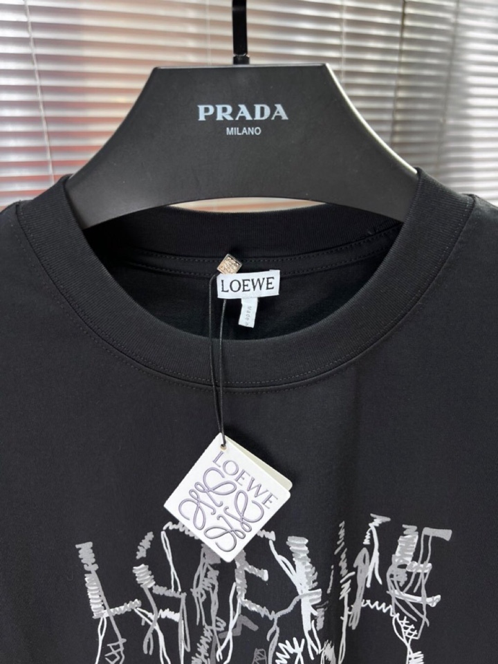  LOEWE 罗意威25ss新款男女同款情侣款短袖圆领t恤 ·定制260克100％双纱纯棉面料·定染32