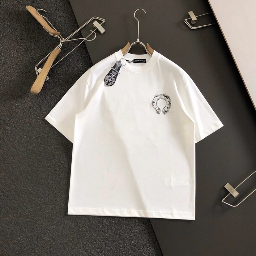  Chrome Hearts 克罗心25春夏顶级梵文刺绣经典短袖圆领T恤，精致工艺面料，顶级元素融合打造