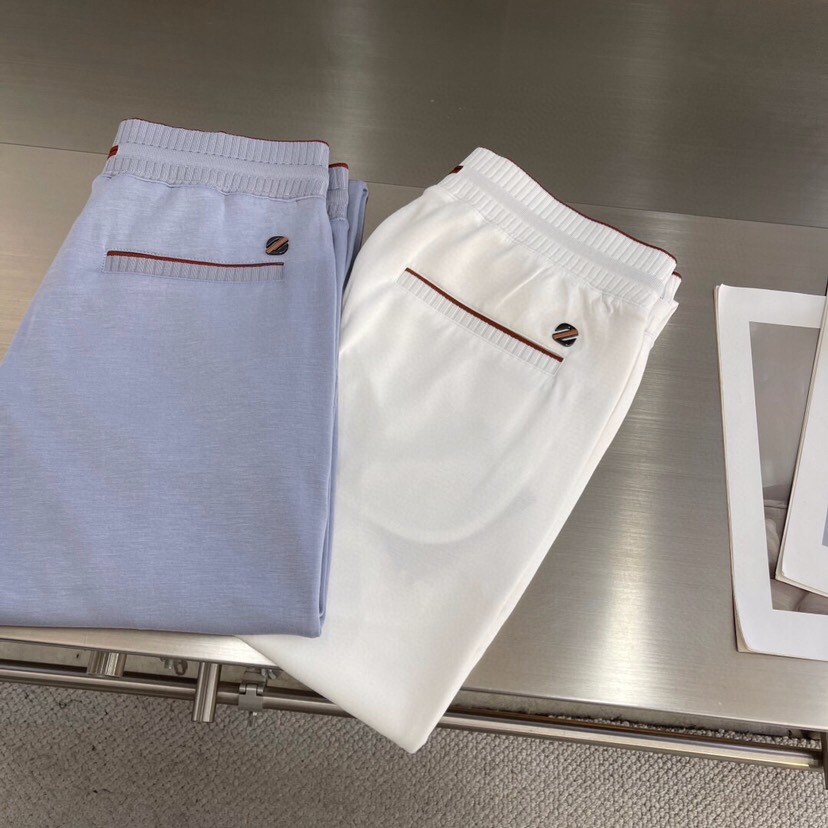  Ermenegildo Zegna 杰尼亚空气层质感长裤休闲裤\n质感老钱男士束腰直筒休闲裤，裤腰罗纹