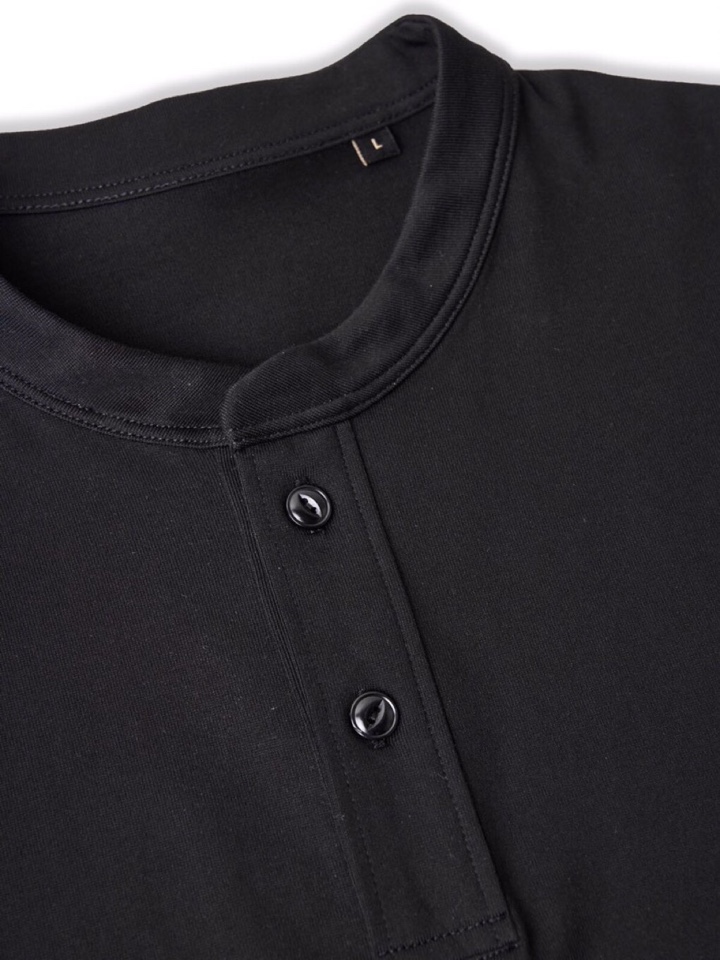  Ermenegildo Zegna 杰尼亚2025秋冬亨利领长袖T恤，美式复古经典领子，随着时间推移，