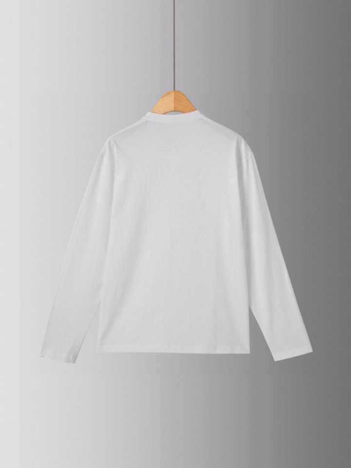  Ermenegildo Zegna 杰尼亚2025秋冬亨利领长袖T恤，美式复古经典领子，随着时间推移，