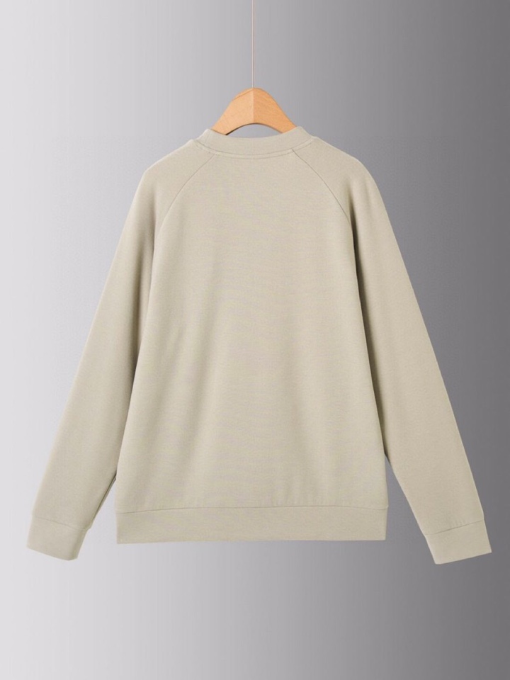  Ermenegildo Zegna 杰尼亚秋冬系列，插肩袖设计卫衣款圆领长袖T恤，320克重双面绒醋酸