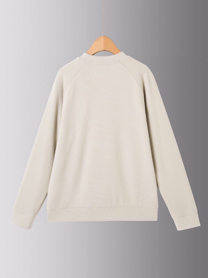  Ermenegildo Zegna 杰尼亚秋冬系列，插肩袖设计卫衣款圆领长袖T恤，320克重双面绒醋酸