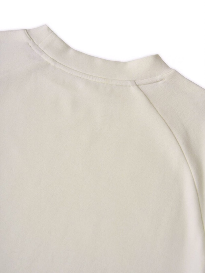  Ermenegildo Zegna 杰尼亚秋冬系列，插肩袖设计卫衣款圆领长袖T恤，320克重双面绒醋酸