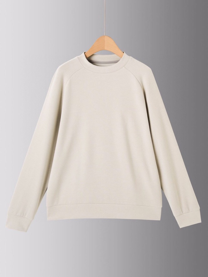  Ermenegildo Zegna 杰尼亚秋冬系列，插肩袖设计卫衣款圆领长袖T恤，320克重双面绒醋酸