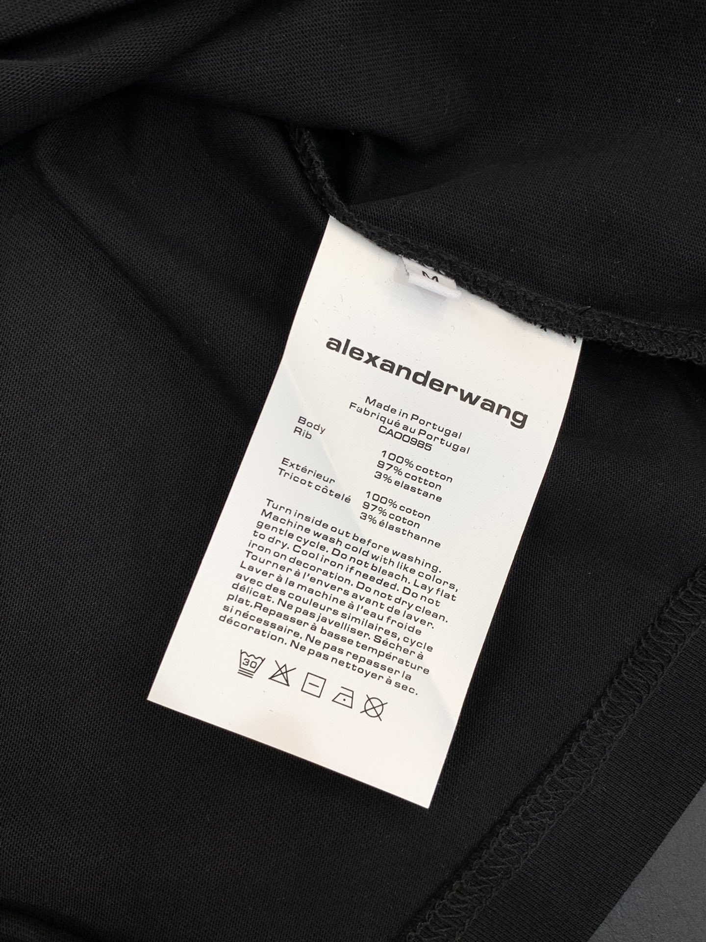 ，Alexander Wang 亚历山大·王，2025早秋新品，时尚休闲圆领长袖T恤，专柜同步有售，顶级