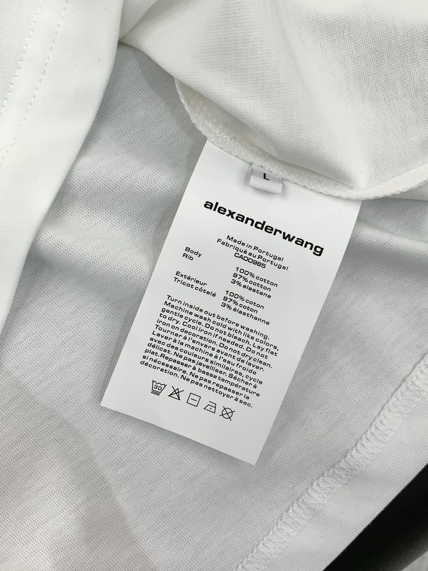 ，Alexander Wang 亚历山大·王，2025早秋新品，时尚休闲圆领长袖T恤，专柜同步有售，顶级