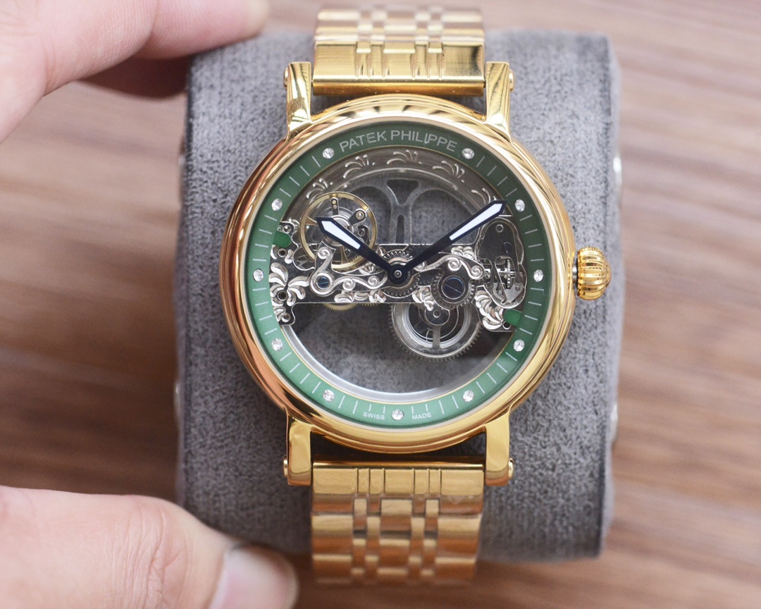 Patek Philippe Men's Automatic Mechanical Skeleton Wrist Watch Stainless Steel 9 i1755686016 6442 7