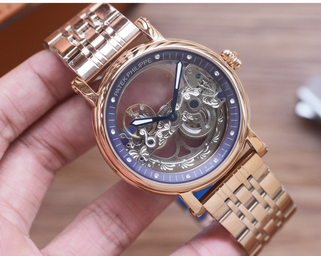 Patek Philippe Men's Automatic Mechanical Skeleton Wrist Watch Stainless Steel 5 i1755686016 8436 3