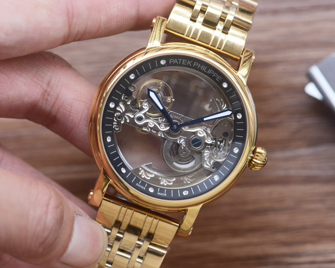 Patek Philippe Men's Automatic Mechanical Skeleton Wrist Watch Stainless Steel 3 i1755686016 8617 1