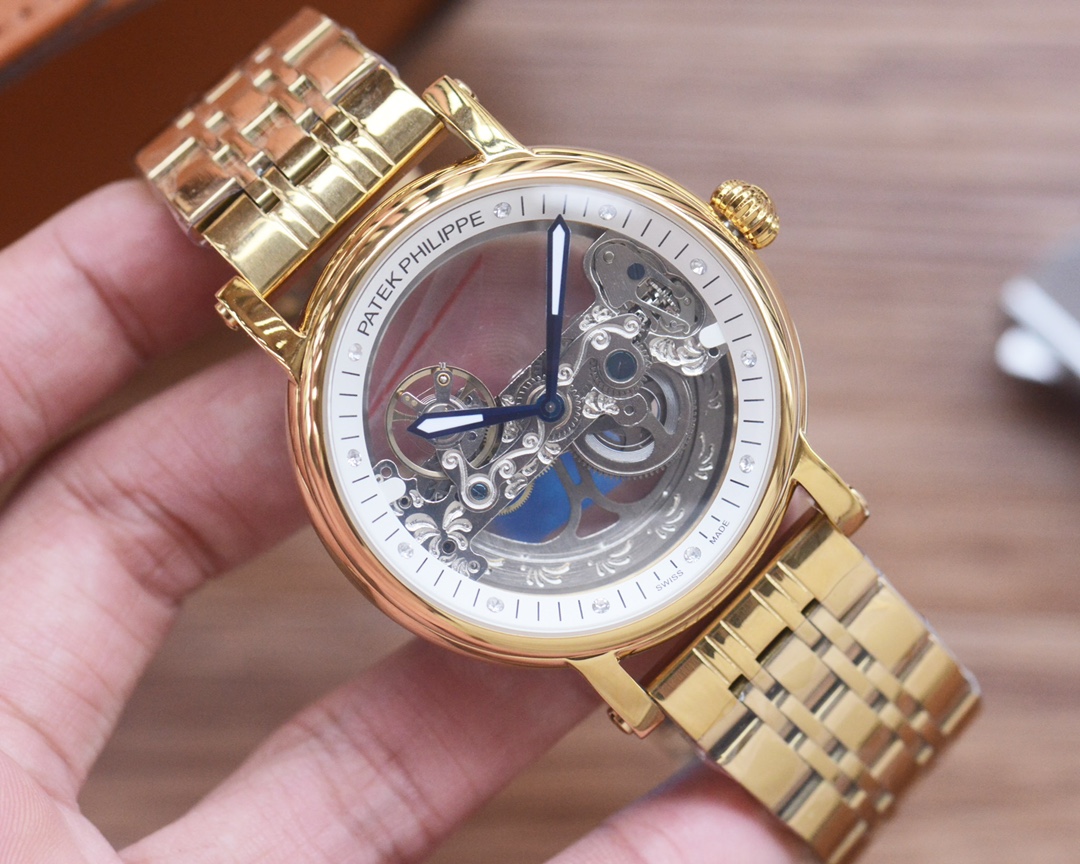 Patek Philippe Men's Automatic Mechanical Skeleton Wrist Watch Stainless Steel 4 i1755686016 8929 2