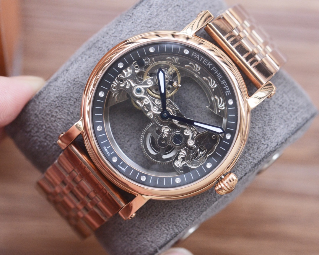 Patek Philippe Men's Automatic Mechanical Skeleton Wrist Watch Stainless Steel 6 i1755686016 8937 4