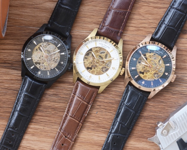 Patek Philippe Men's Automatic Mechanical Watch with Leather Band 7 Patek Philippe Men's Automatic Mechanical Watch with Leather Band