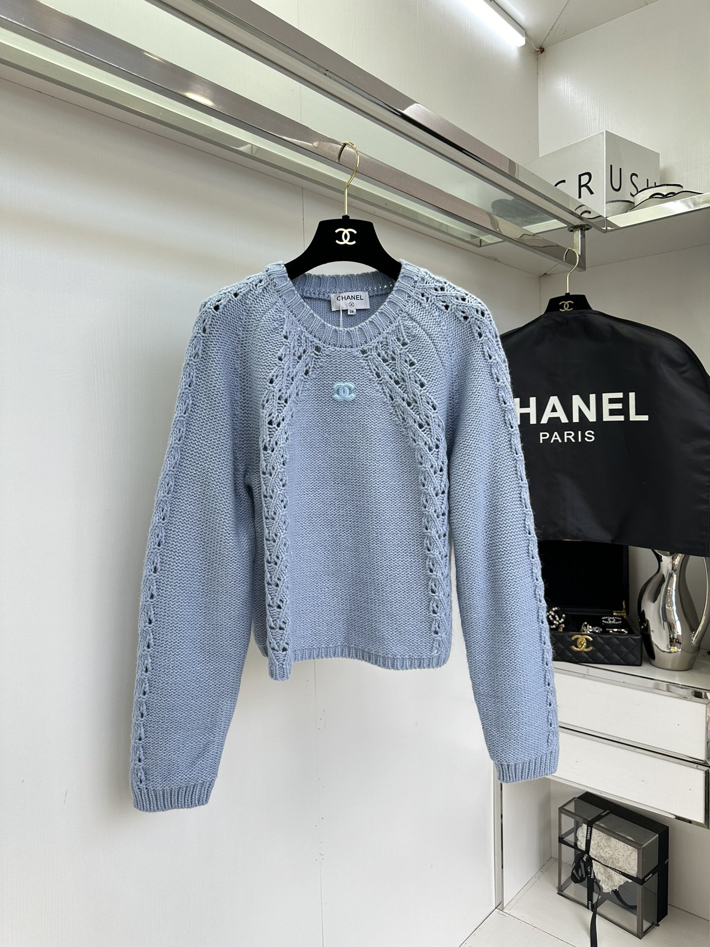 Chanel Inspired Macaron Color Knit Sweater - Soft, Cozy, and Stylish 5 i1755736994 6265 3