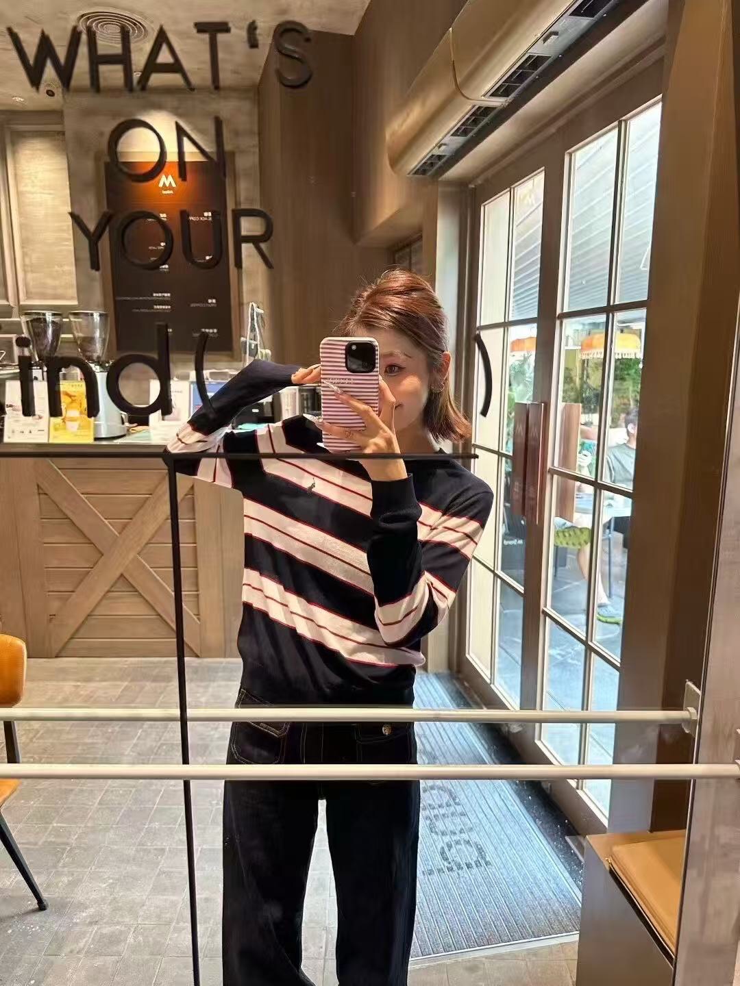 Striped Merino Wool Sweater with Embroidered Logo, Classic Fit 3 i1755758143 5443 2