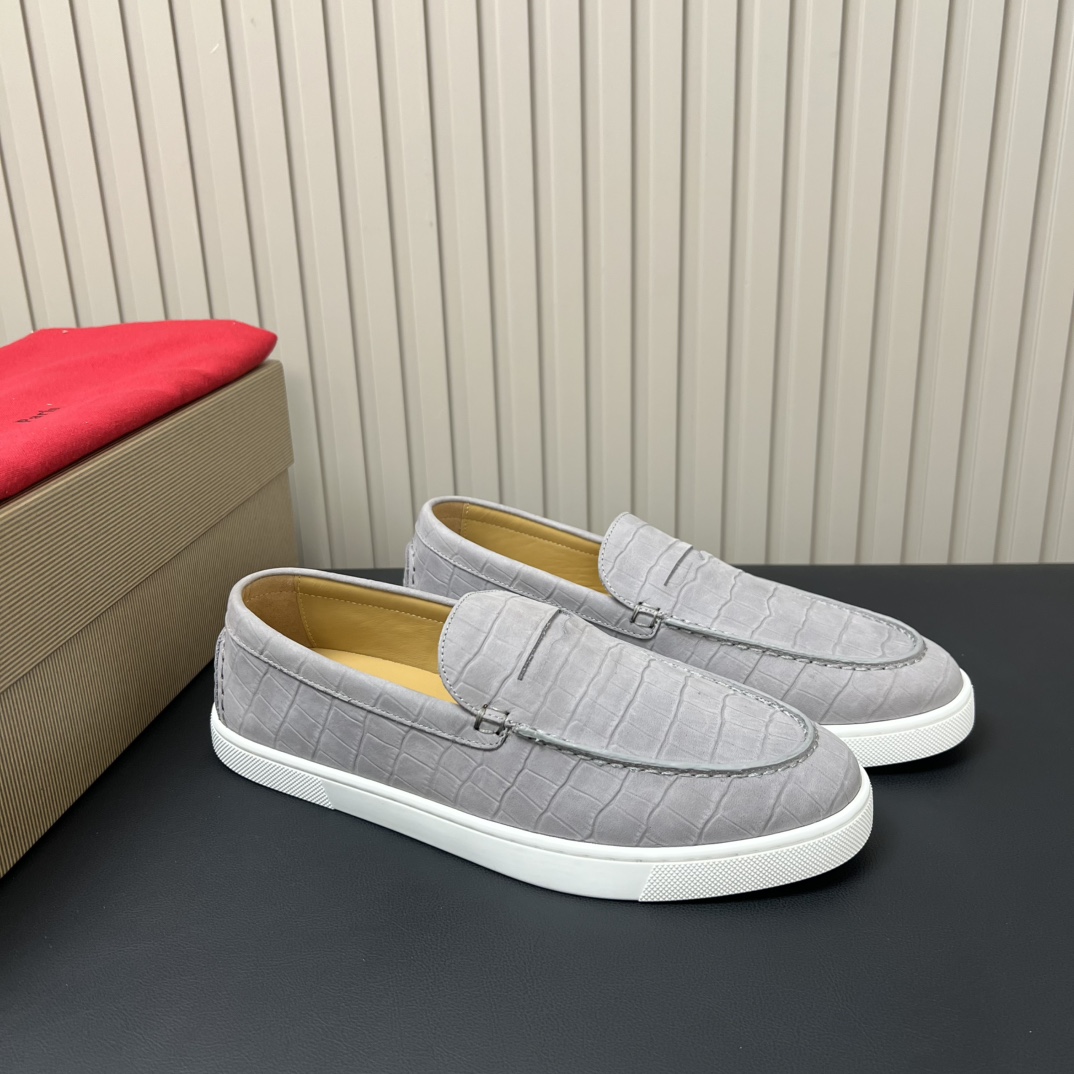 Christian Louboutin Men's Crocodile Leather Slip-On Loafers 3 i1755764371 8132 1