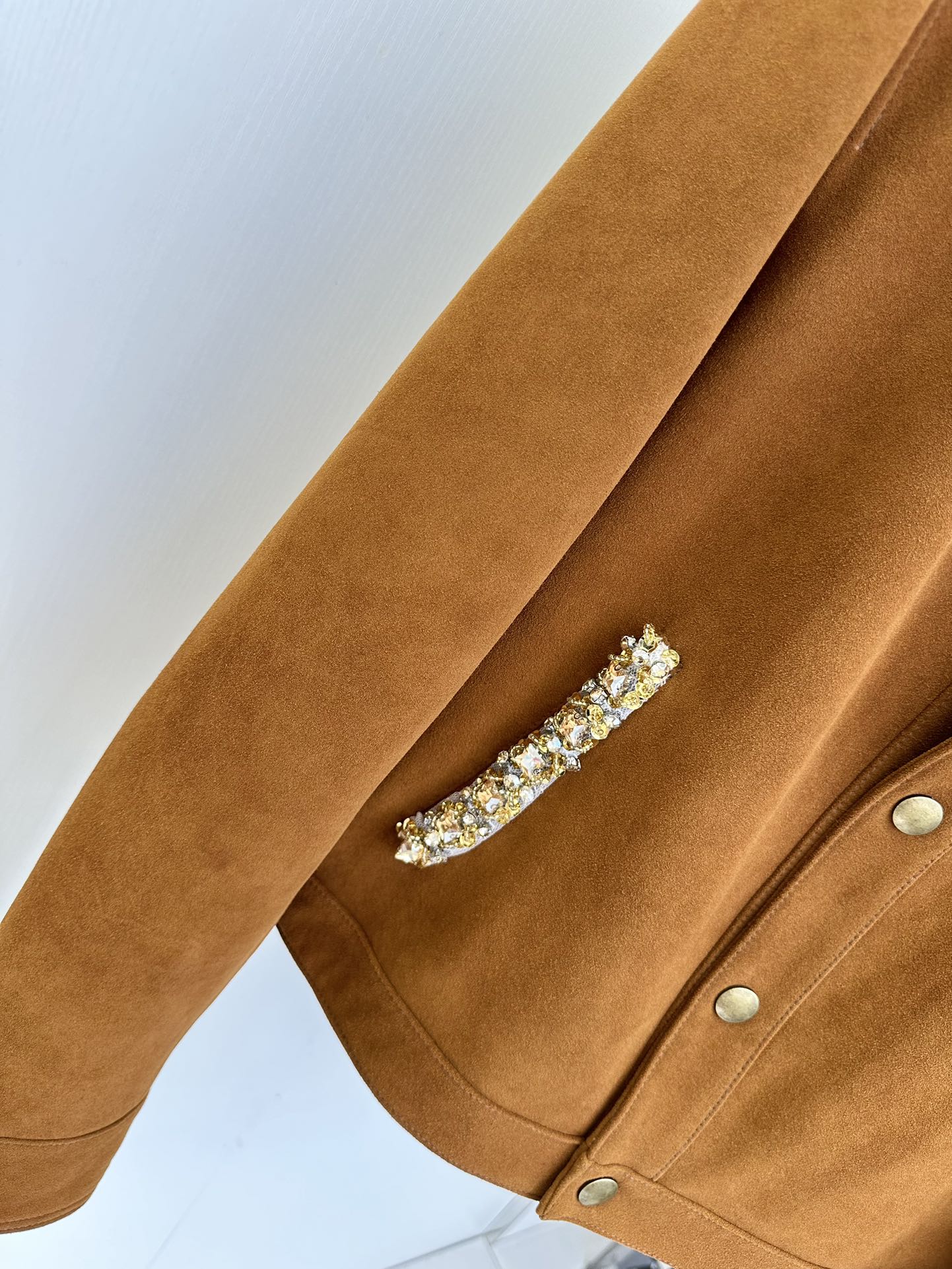 Miu Miu Lambskin Leather Jacket with Beaded Floral Trim - Soft & Luxurious 7 i1755764554 2484 5
