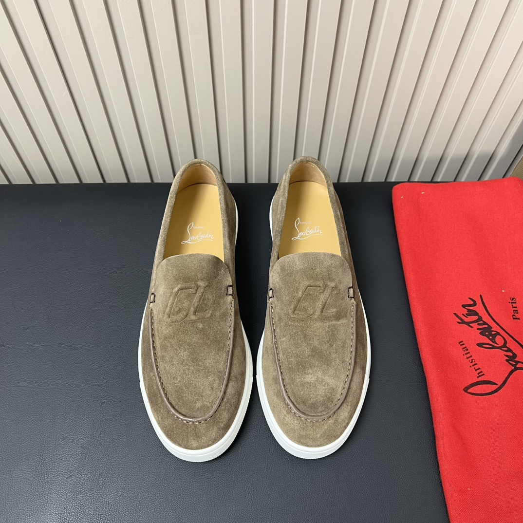 Christian Louboutin Mocassins Décontractés en Cuir pour Hommes