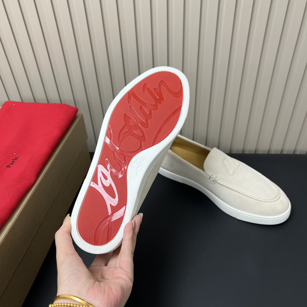Christian Louboutin Men's White Leather Casual Loafers - Size 39-44 9 i1755764786 4279 7
