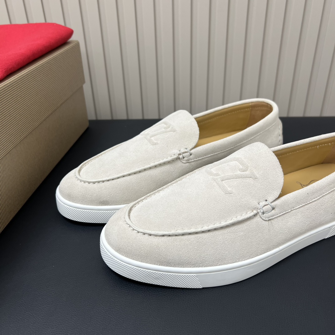 Christian Louboutin Men's White Leather Casual Loafers - Size 39-44 6 i1755764786 5324 4