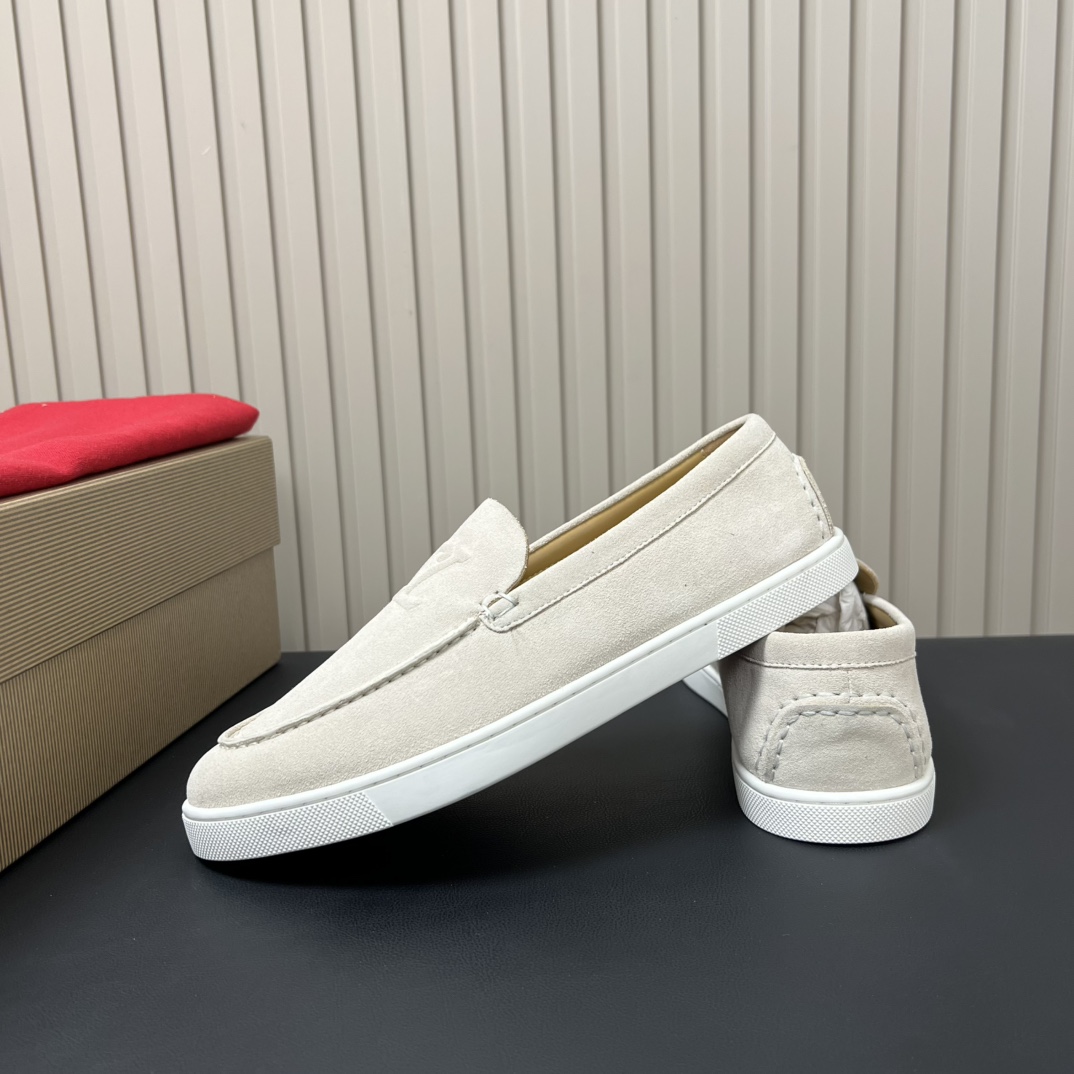 Christian Louboutin Men's White Leather Casual Loafers - Size 39-44 8 i1755764786 5737 6