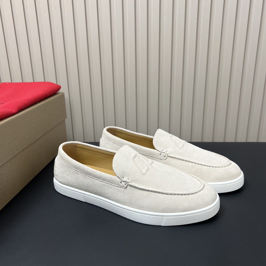 Christian Louboutin Men's White Leather Casual Loafers - Size 39-44 3 i1755764786 7251 1