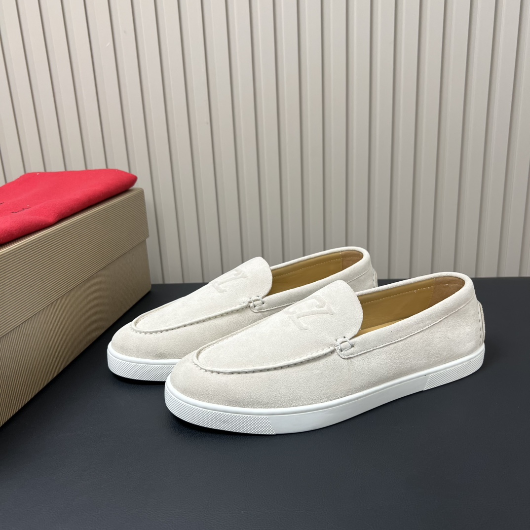 Christian Louboutin Men's White Leather Casual Loafers - Size 39-44 4 i1755764786 8175 2