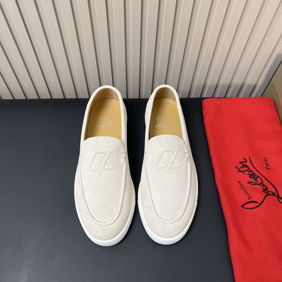 Christian Louboutin Men's White Leather Casual Loafers - Size 39-44 2 i1755764786 8729 0