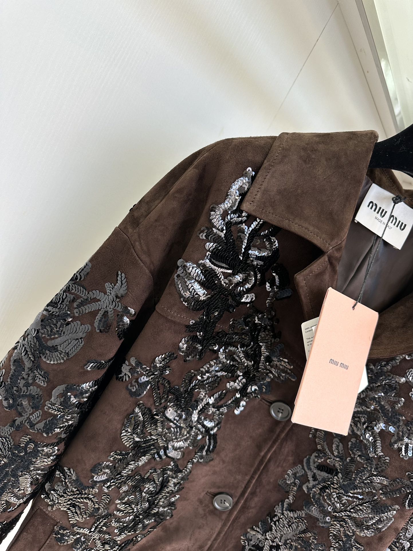 Miu Miu Heavy Industry Sequin Suede Leather Jacket - Luxurious Italian Design 6 i1755764979 7499 4