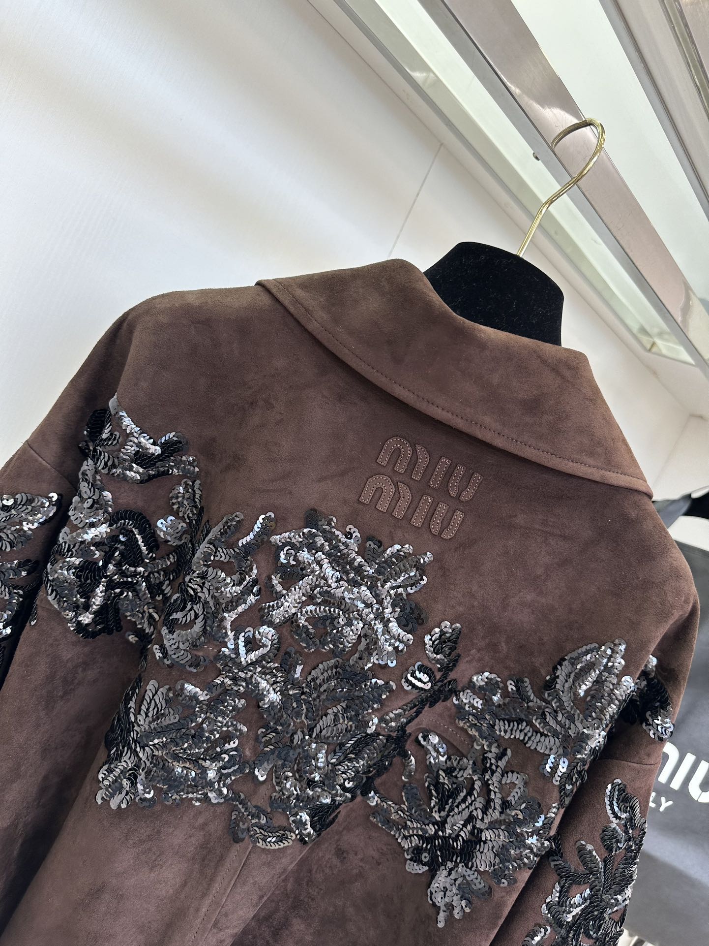 Miu Miu Heavy Industry Sequin Suede Leather Jacket - Luxurious Italian Design 10 i1755764979 8610 8