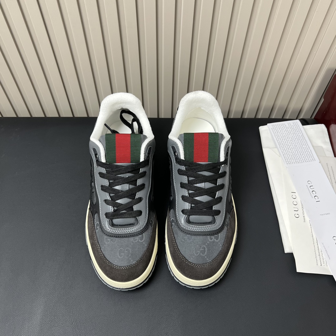 Gucci Basketball Style Low-Top Sneakers with Signature Web and Logo 2 i1755764992 1802 0