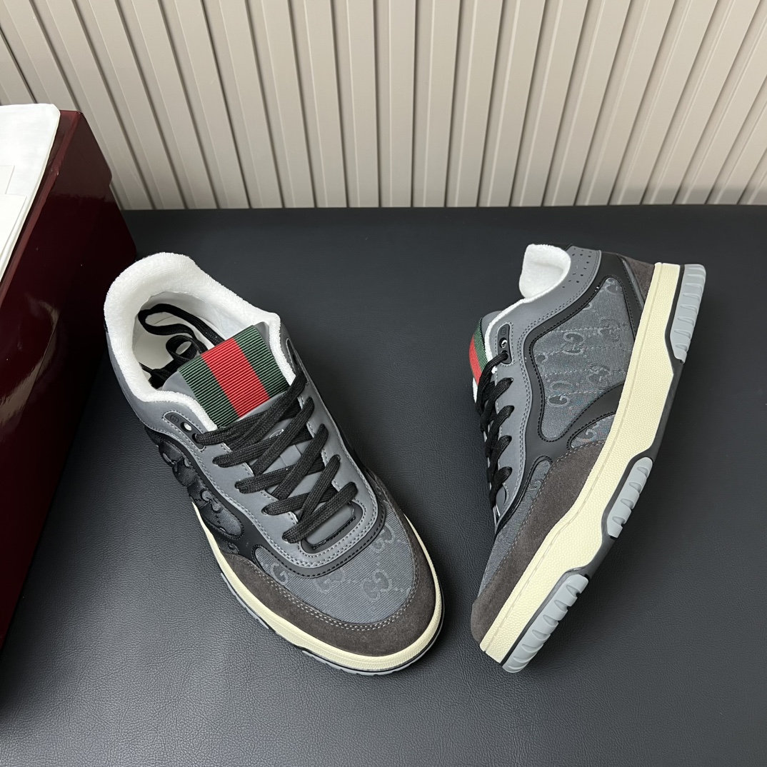 Gucci Basketball Style Low-Top Sneakers with Signature Web and Logo 5 i1755764992 503 3